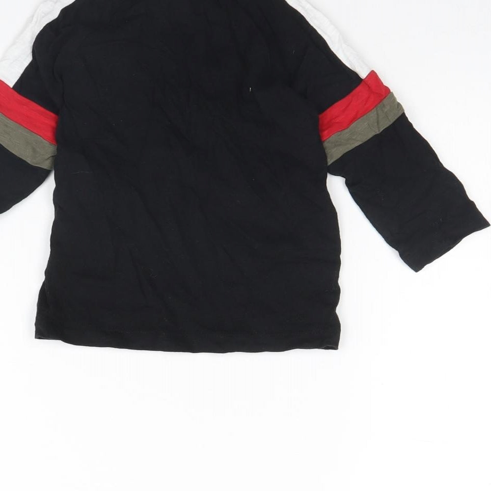 Nutmeg Girls Black Basic T-Shirt Size 12 Months - DUDE