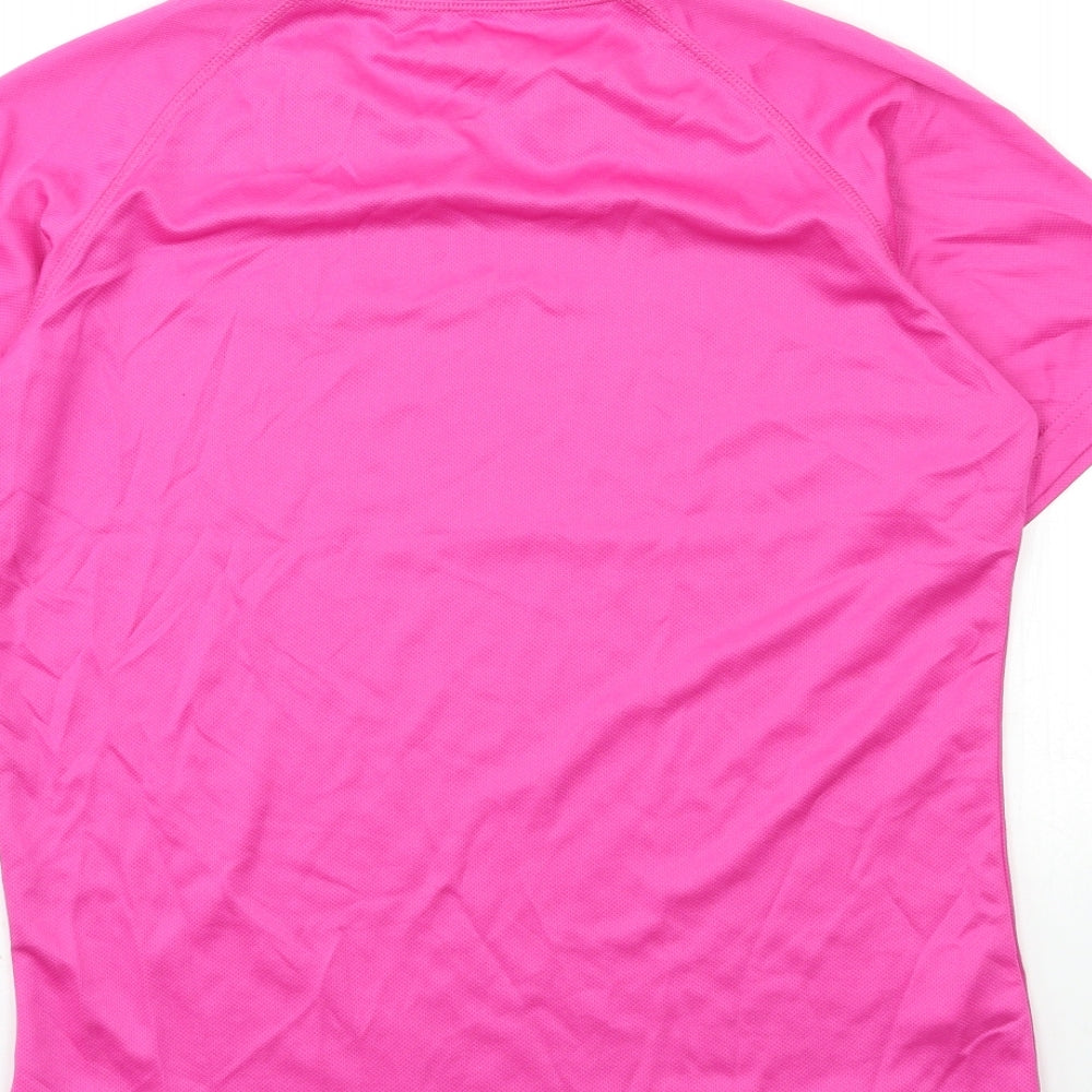 Hi Gear Womens Pink Basic T-Shirt Size 12