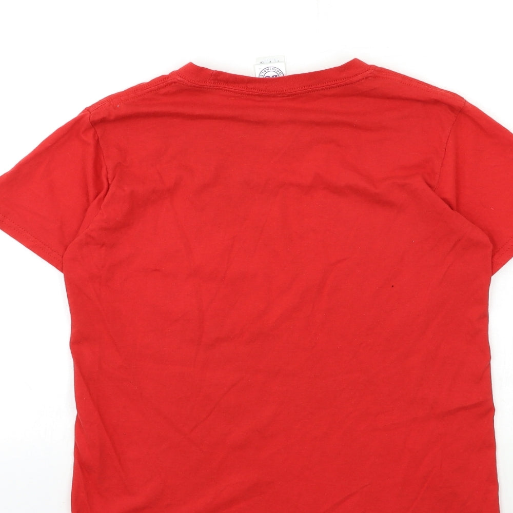 DC Comics Womens Red Basic T-Shirt Size S