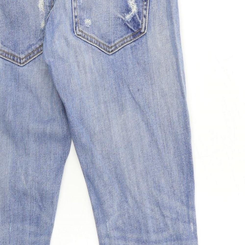 Zara Womens Blue Denim Mom Jeans Size 4 L27 in