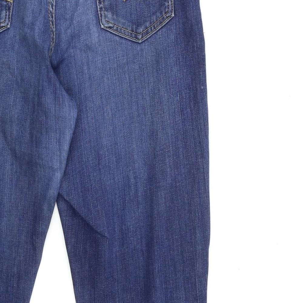 Marks and Spencer Womens Blue Denim Straight Jeans Size 10 L26 in