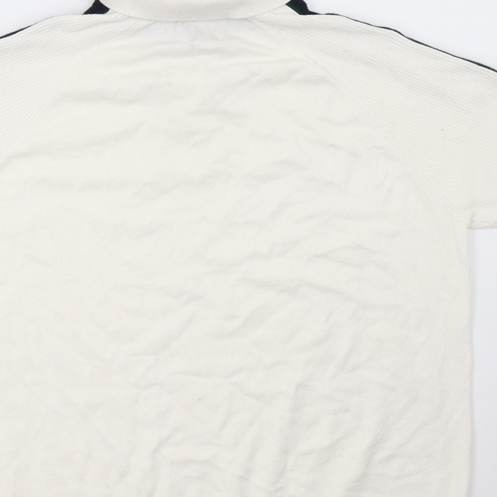 River Island Mens White Polo Size L