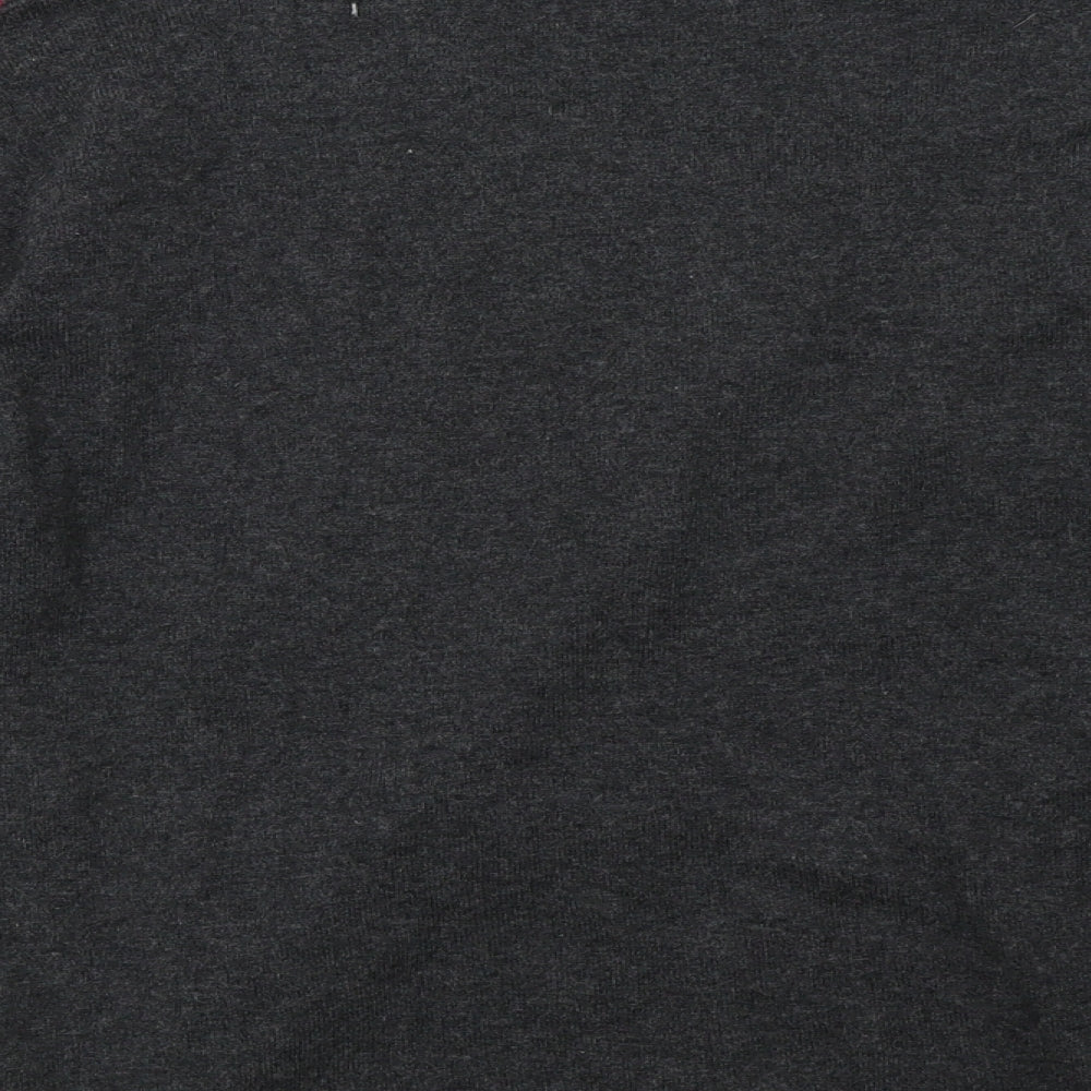 Emreco Womens Grey Geometric Pullover Sweatshirt Size 18