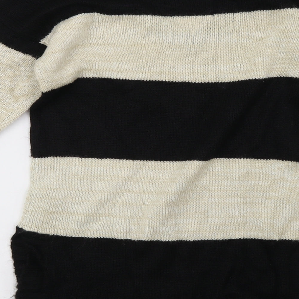 Primark Womens Beige Striped Pullover Sweatshirt Size 6