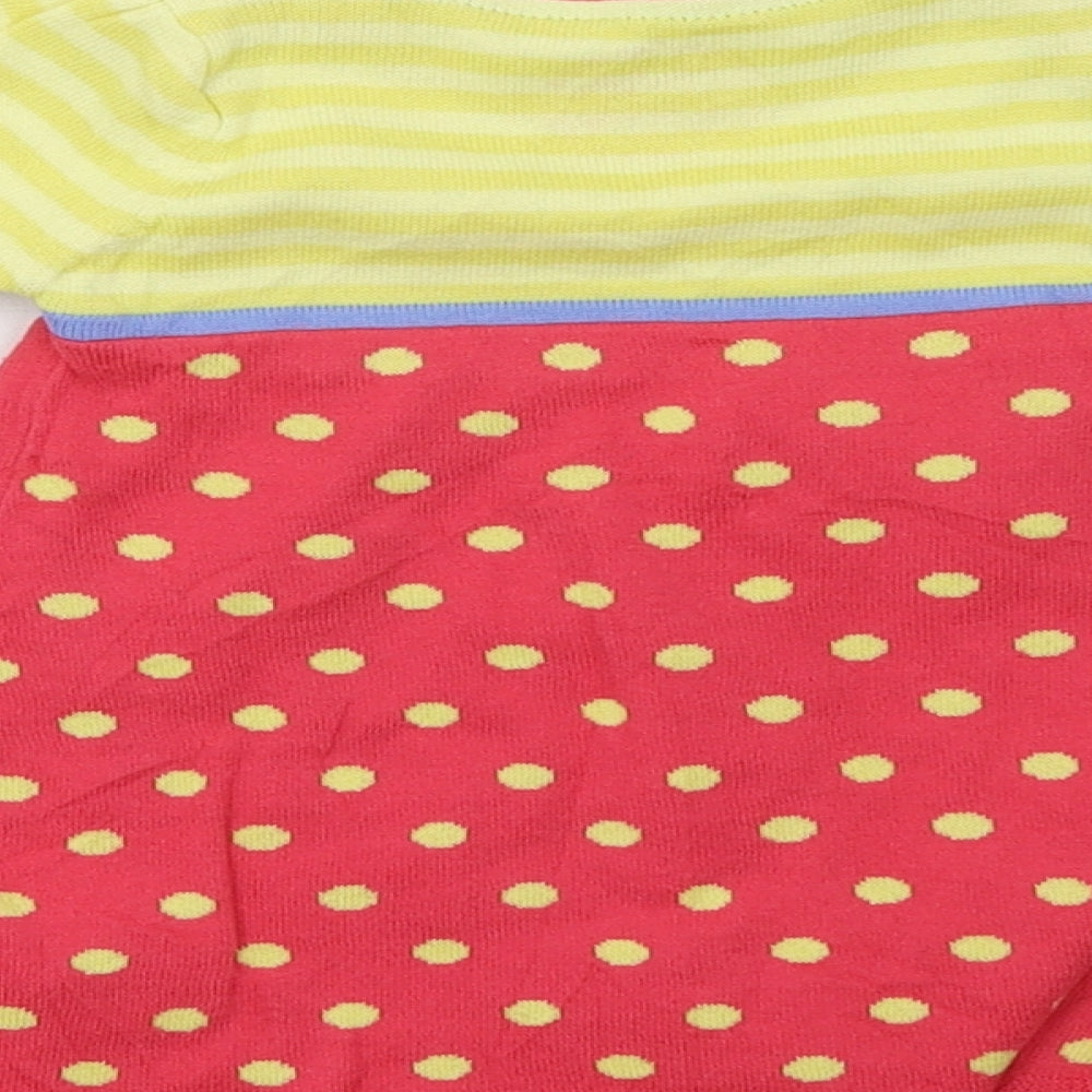 Marks & Spencer Girls Yellow Polka Dot A-Line Size 36 Months