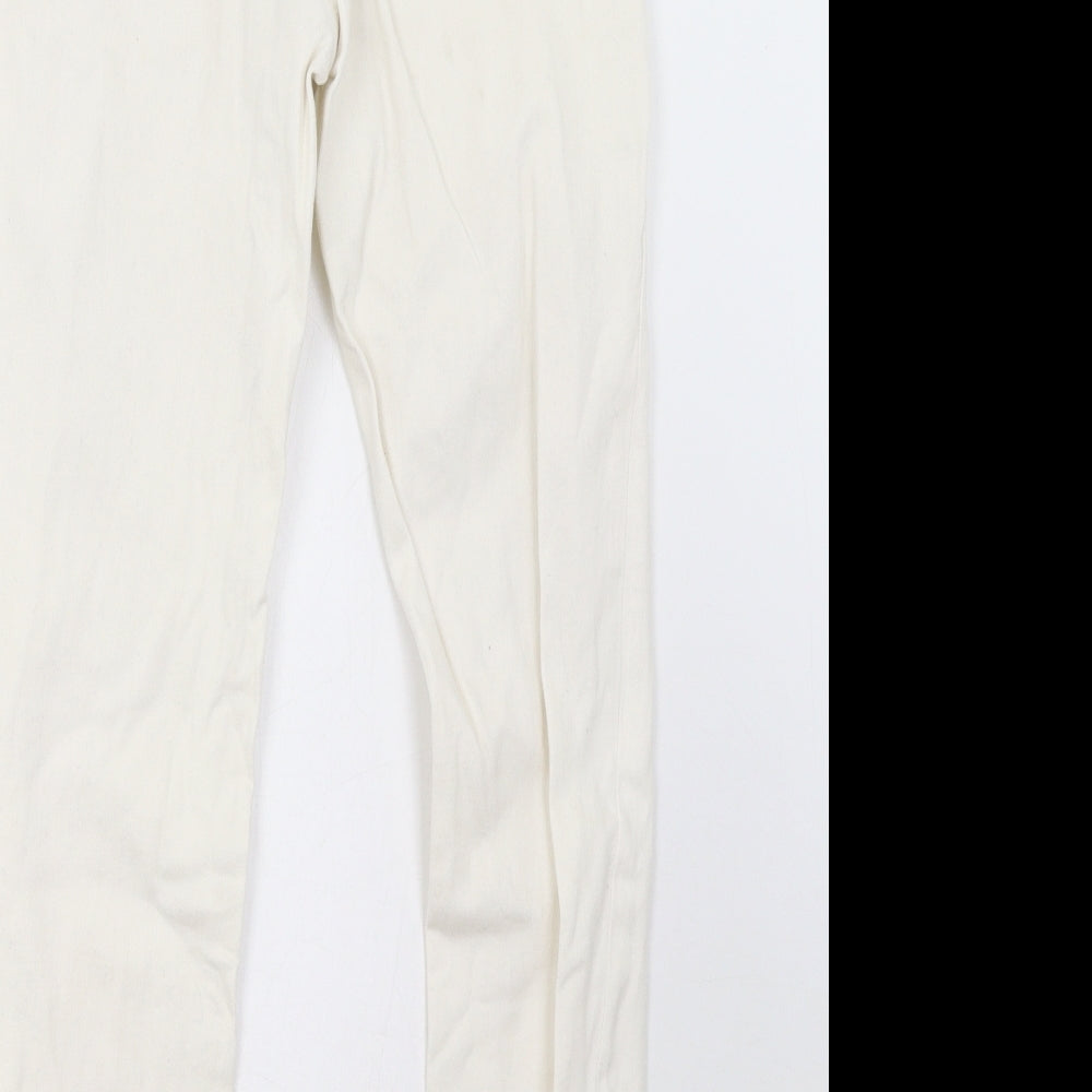 Primark Womens White Skinny Jeans Size 10 L29 in