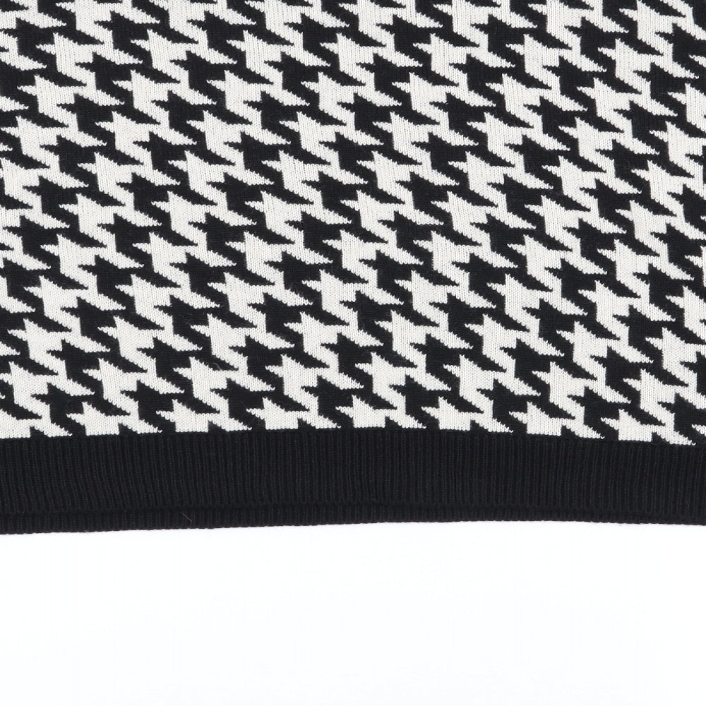 I SAW IT FIRST Womens Multicoloured Herringbone Pullover Jumper Size 8