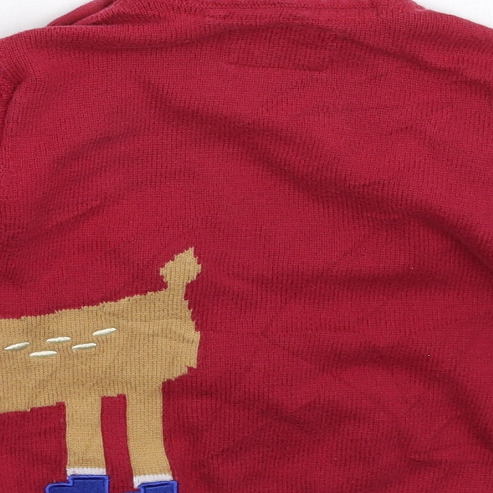 Merc Girls Pink Knit Pullover Jumper Size 2-3 Years