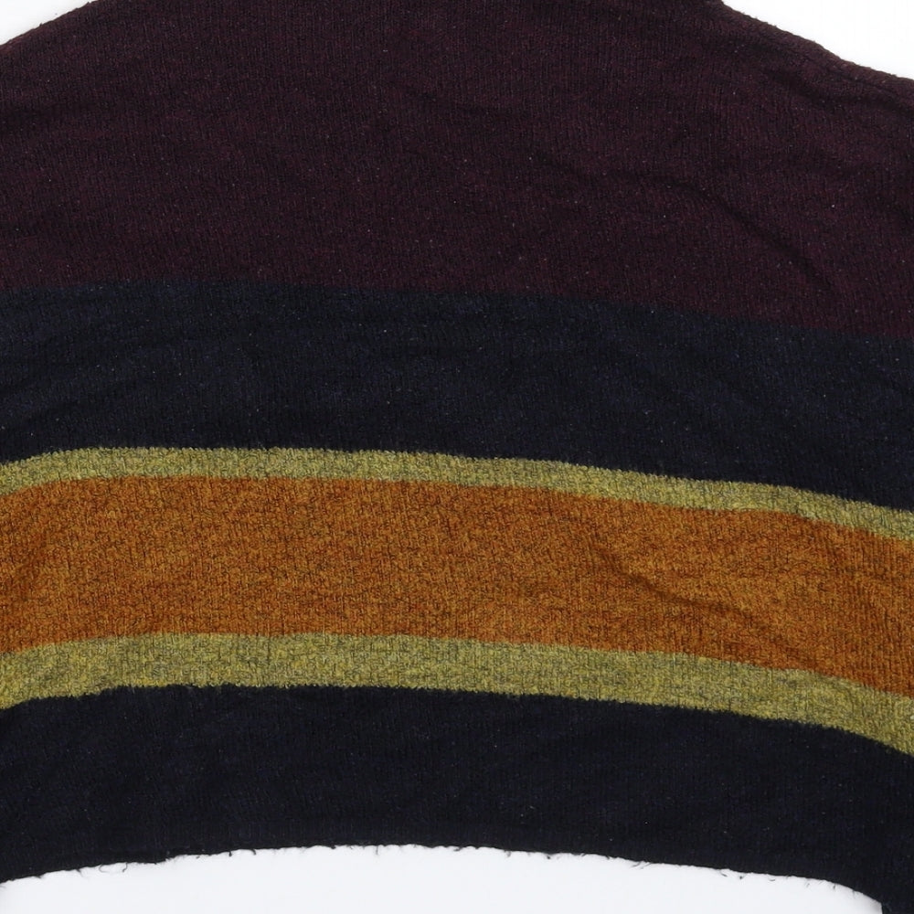 New Look Womens Multicoloured Knit Pullover Jumper Size M