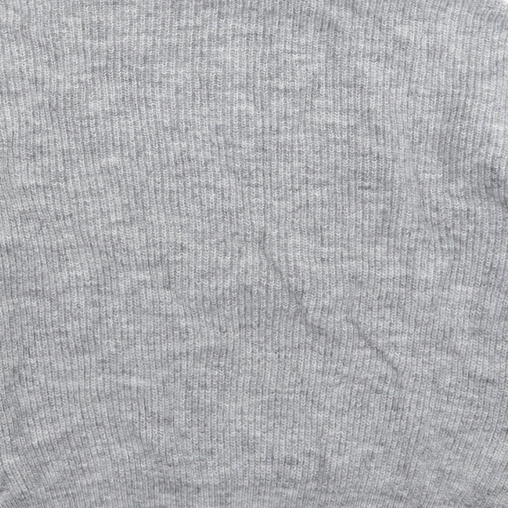 Mango Womens Grey Knit Pullover Jumper Size S