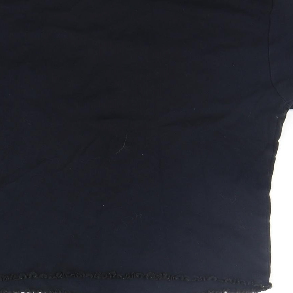 Topshop Womens Blue Basic T-Shirt Size 10