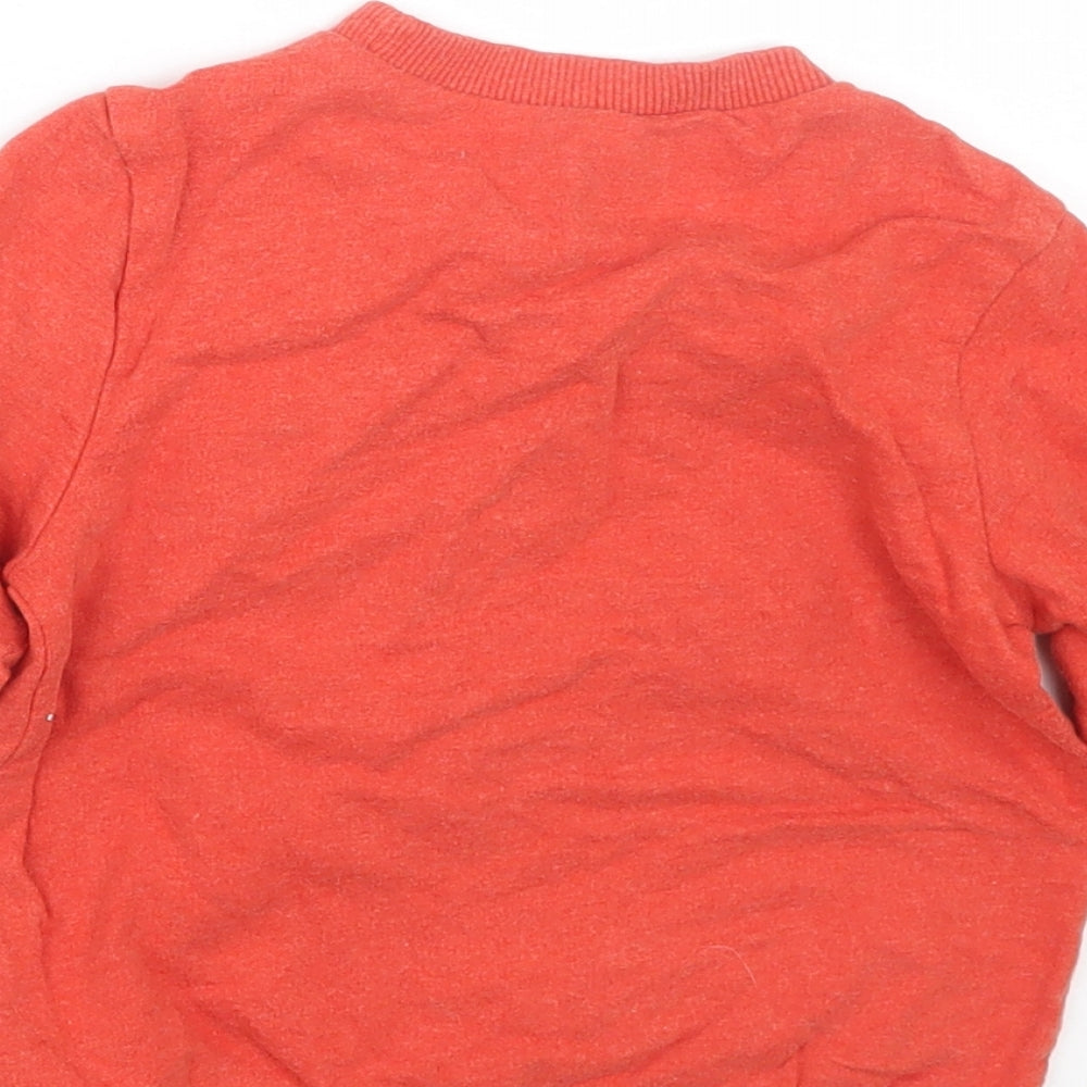 Mothercare Boys Red Pullover Jumper Size 12-18 Months