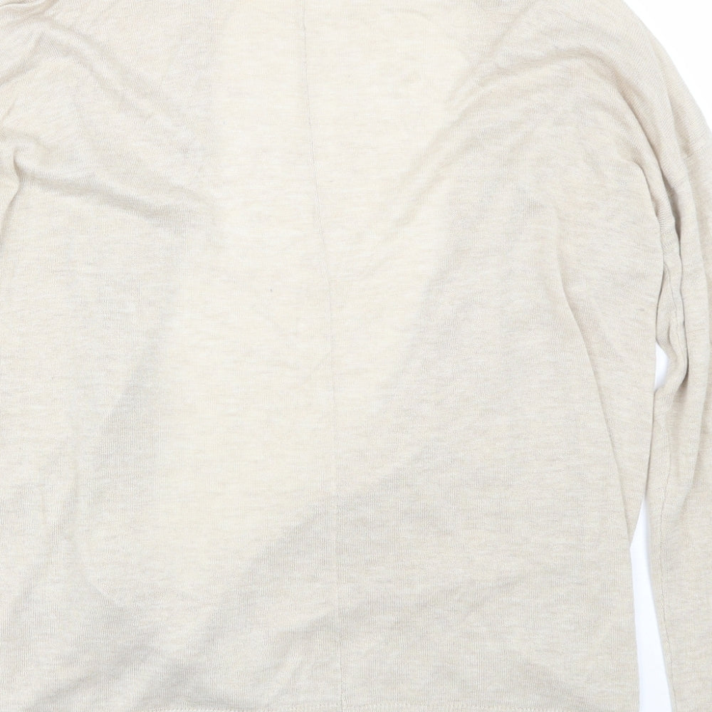 H&M Womens Beige Cardigan Jumper Size M