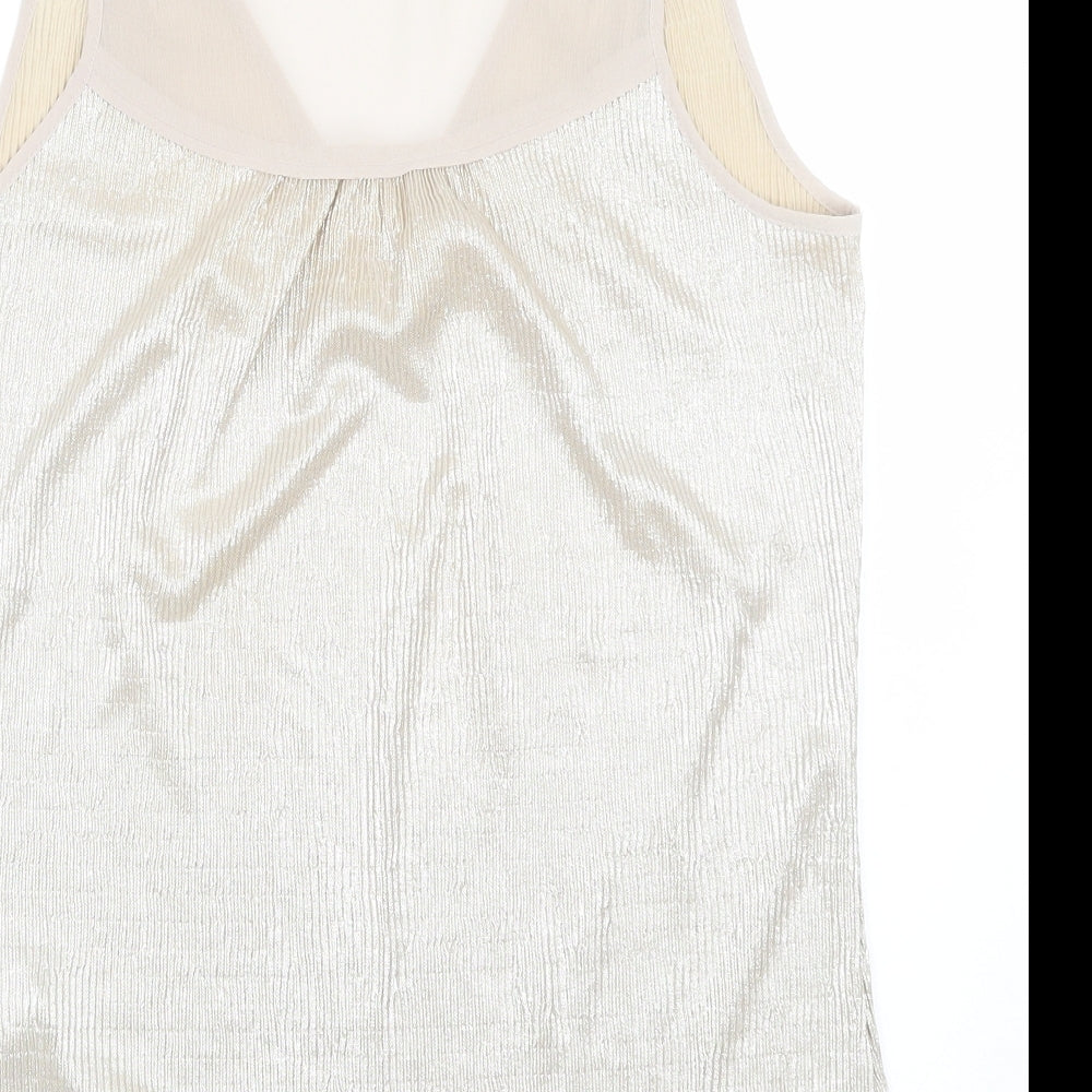 Oasis Womens Gold Basic Tank Size XS