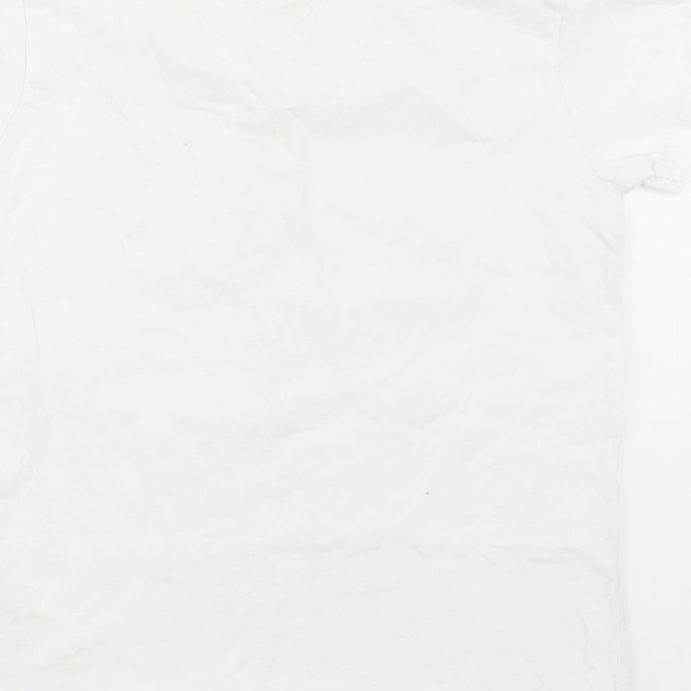 Nutmeg Girls White Basic T-Shirt Size 8-9 Years