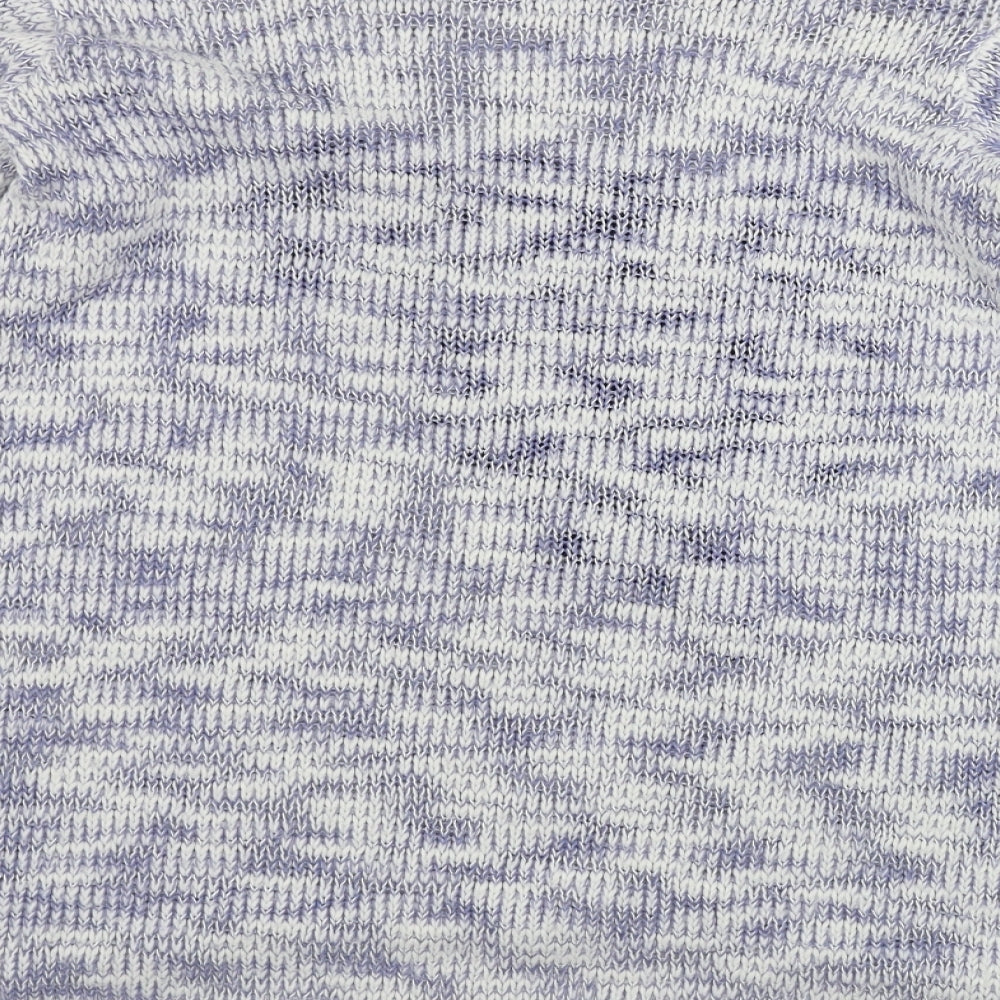 New Look Womens White Houndstooth Pullover Jumper Size 10