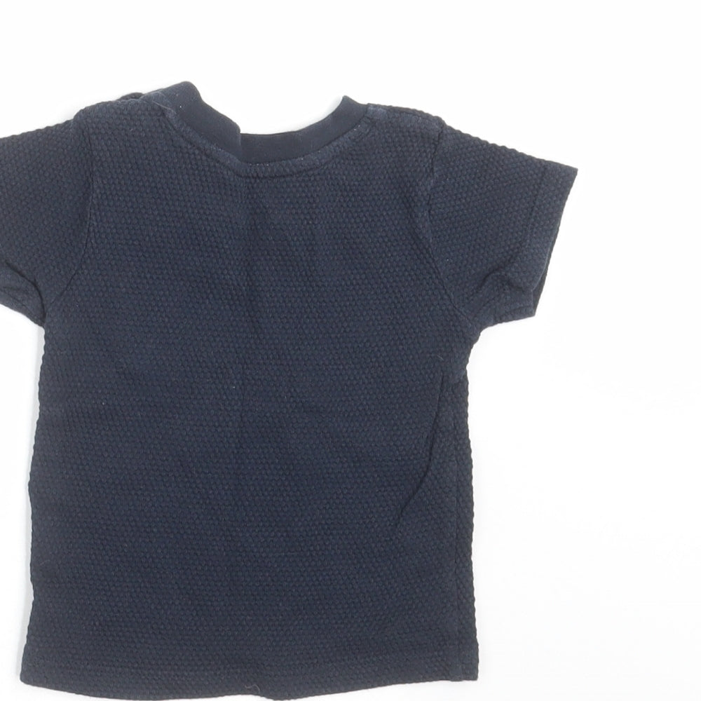 Primark Baby Blue Basic T-Shirt Size 6-9 Months - Textured