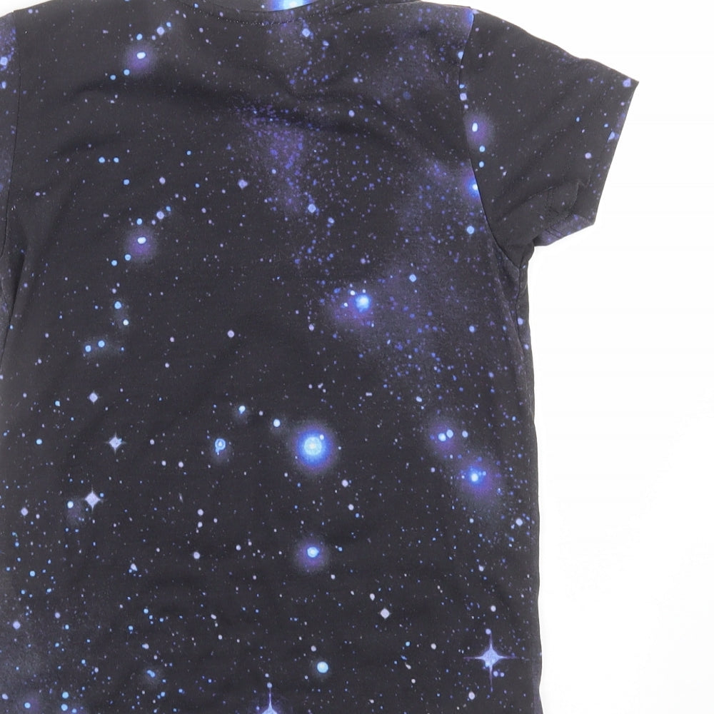 Primark Boys Black Basic T-Shirt Size 7-8 Years - star wars