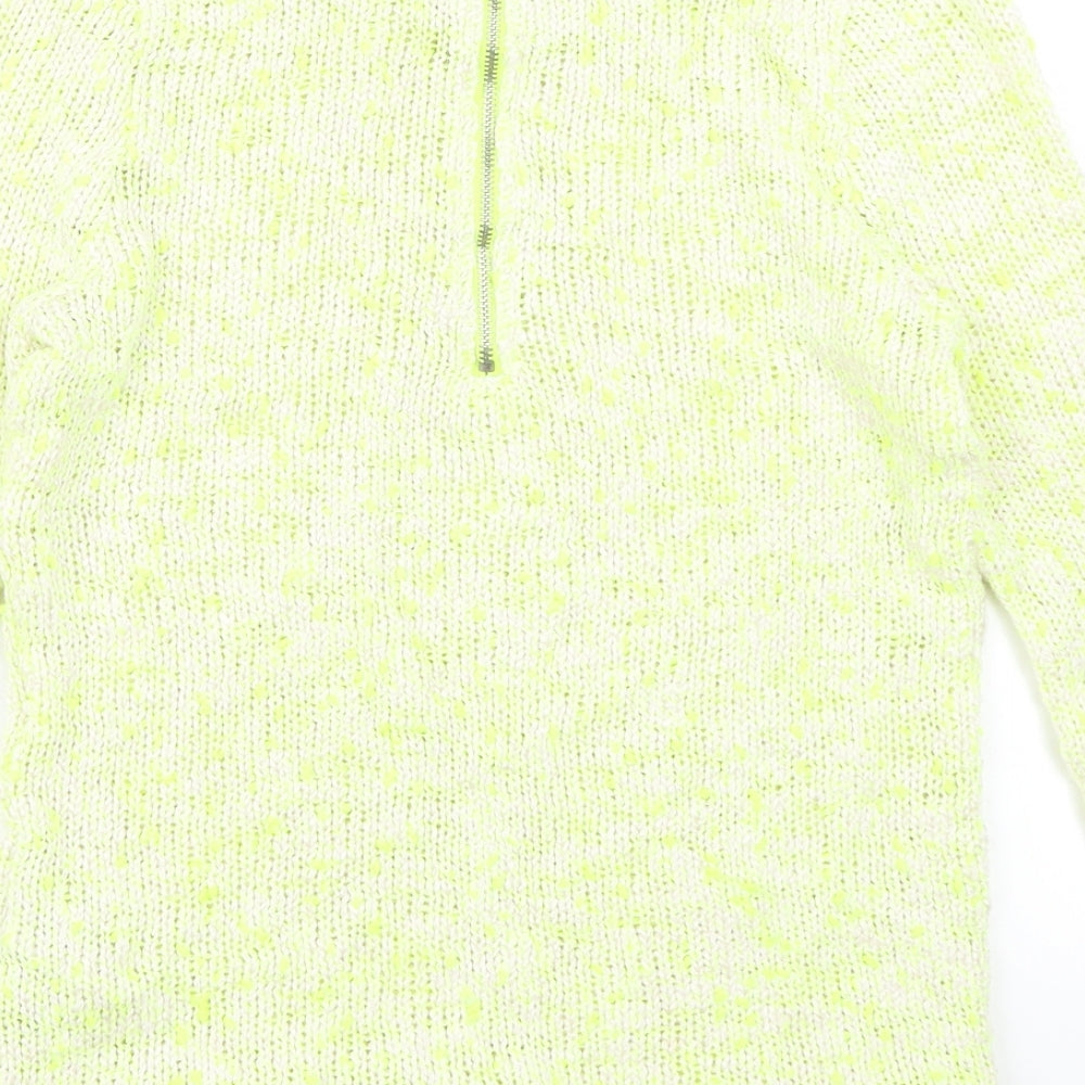 Miss Selfridge Womens Yellow Pullover Jumper Size 6