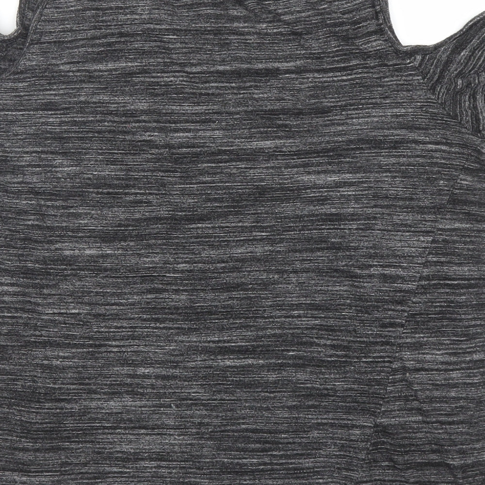 TU Womens Grey Basic Blouse Size 14