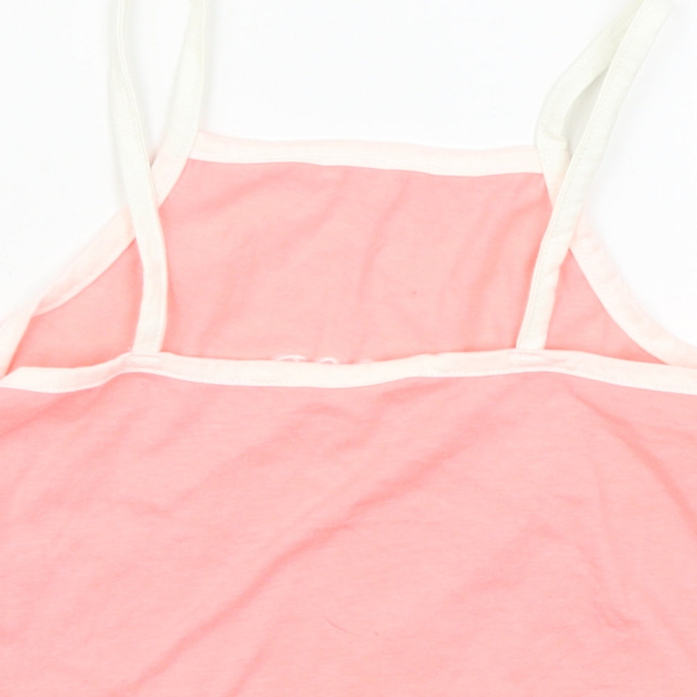 Matalan Girls Pink Basic Tank Size 9 Years