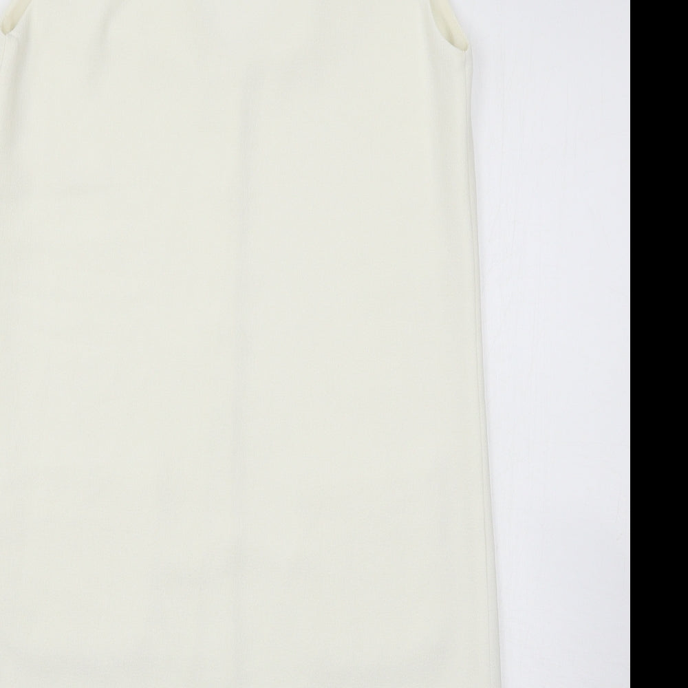 Topshop Womens White Tank Dress Size 6