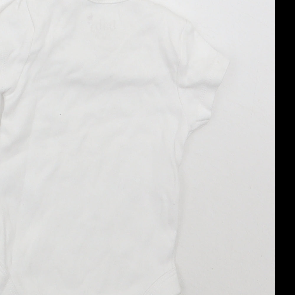 M&Co Baby White Babygrow One-Piece Size 0-3 Months