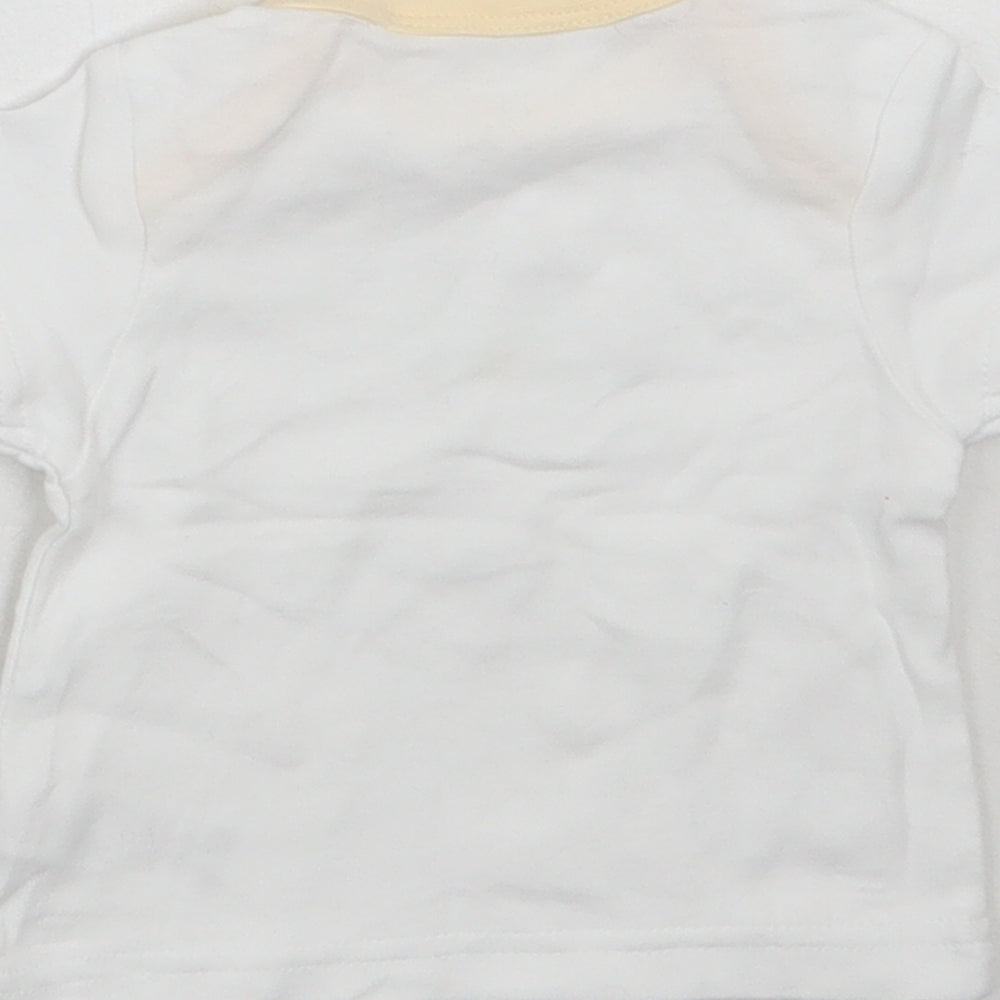 M^co Baby White Basic T-Shirt Size 0-3 Months