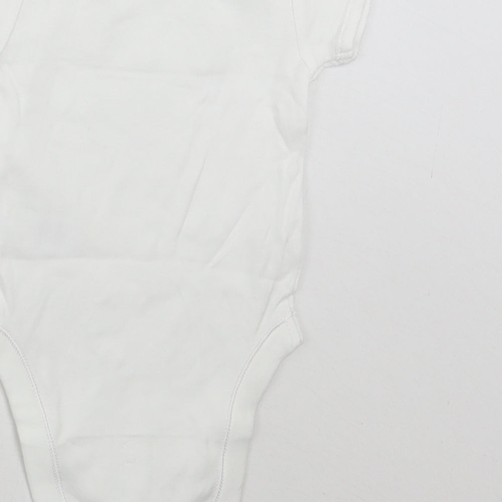 George Baby White Babygrow One-Piece Size 0-3 Months