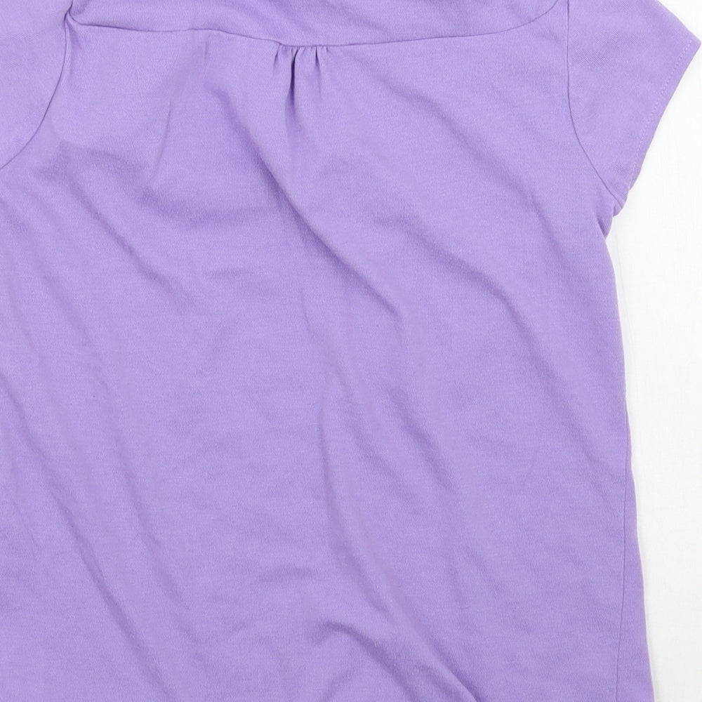 LA Gear Girls Purple Basic T-Shirt Size 11 Years