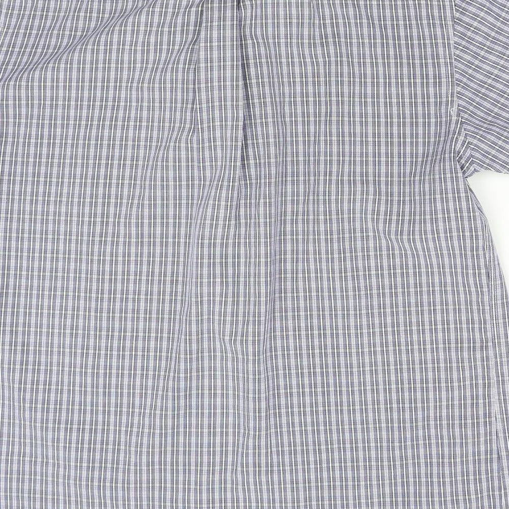 Lincoln Mens Blue Check Button-Up Size S