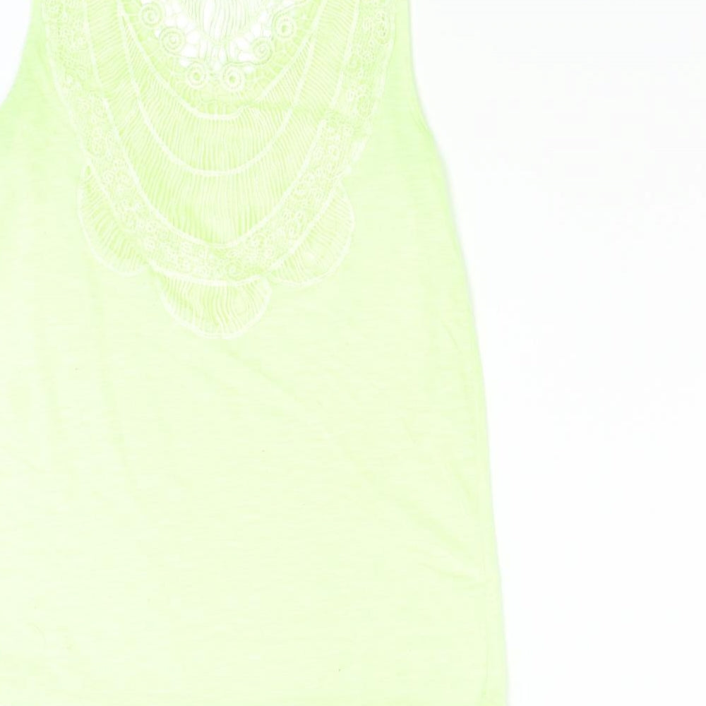 H&M Womens Green Basic Tank Size S
