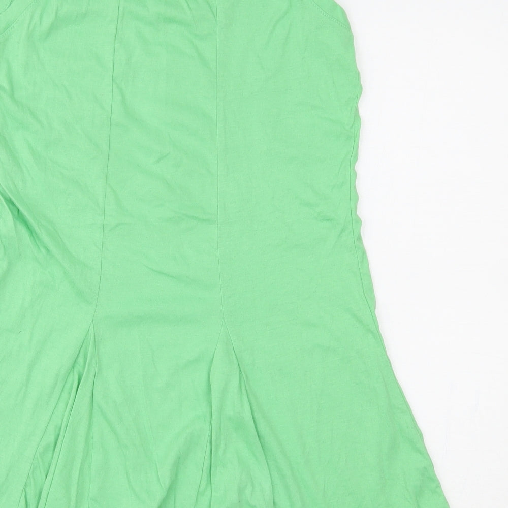 fashion junction Womens Green Basic Tank Size 12
