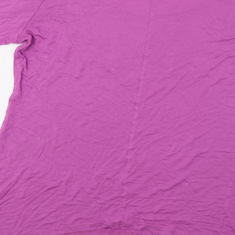 Janina Womens Pink Tunic Blouse Size 12 - Move