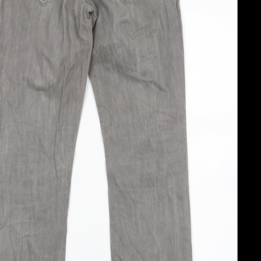 Preworn Womens Grey Bootcut Jeans Size 32 in L29 in