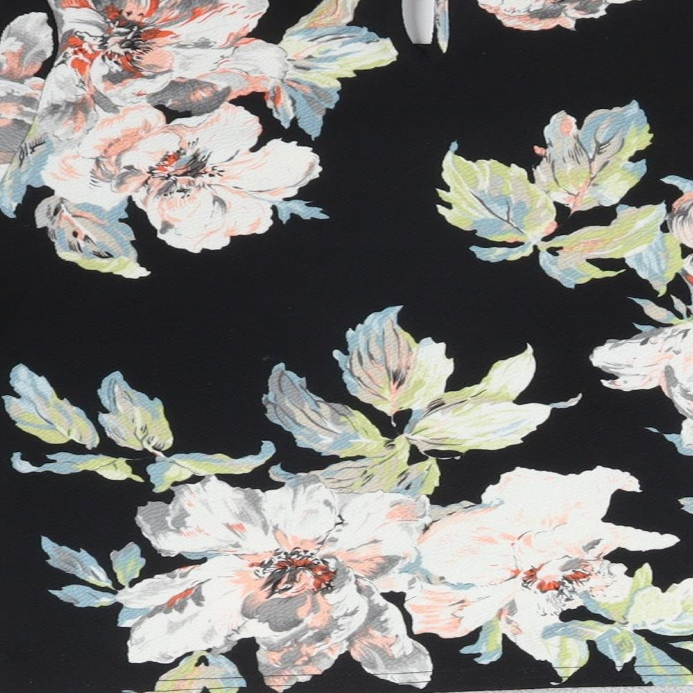 New Look Womens Multicoloured Floral Basic T-Shirt Size 8