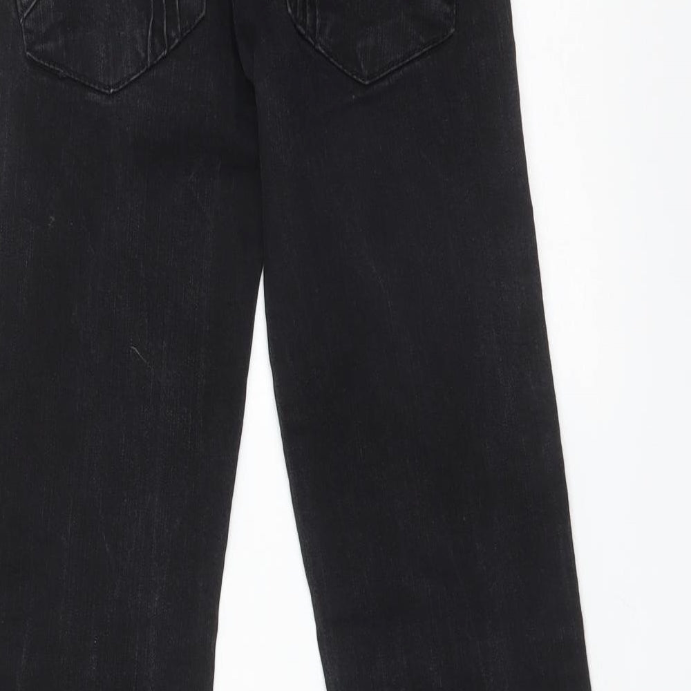 YD Girls Black Straight Jeans Size 10-11 Years