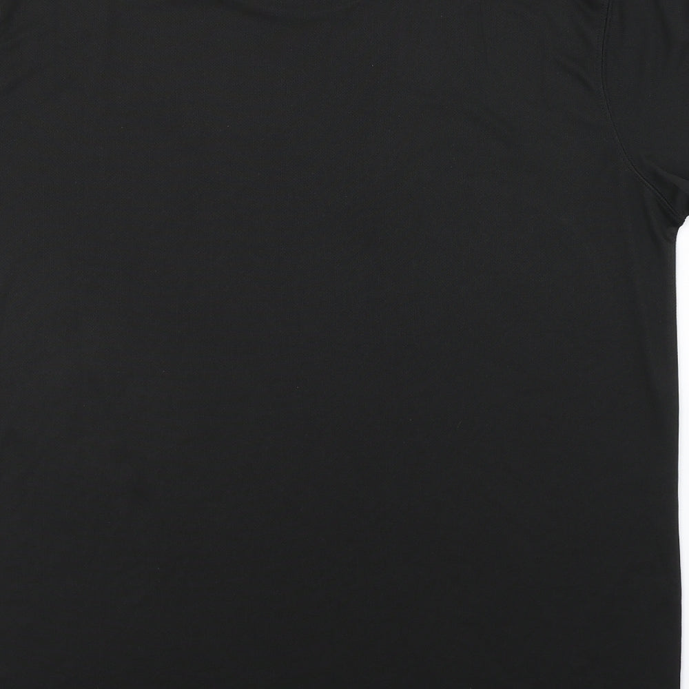 Preworn Mens Black Basic T-Shirt Size L