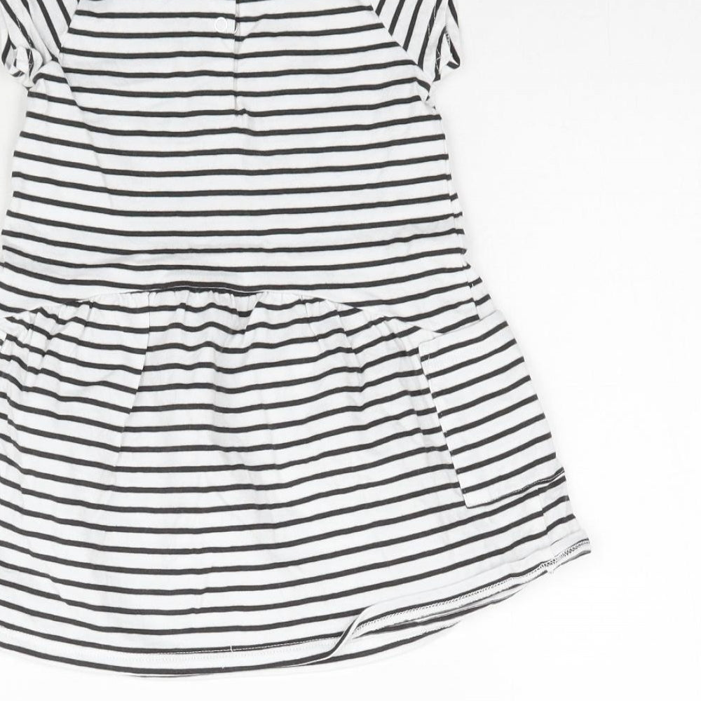 NEXT Girls White Striped A-Line Size 6-9 Months