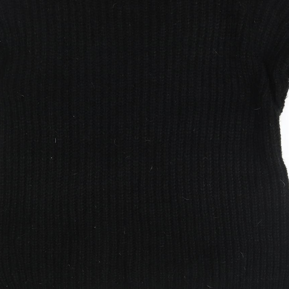 Misspap Womens Black Cardigan Jumper Size 8