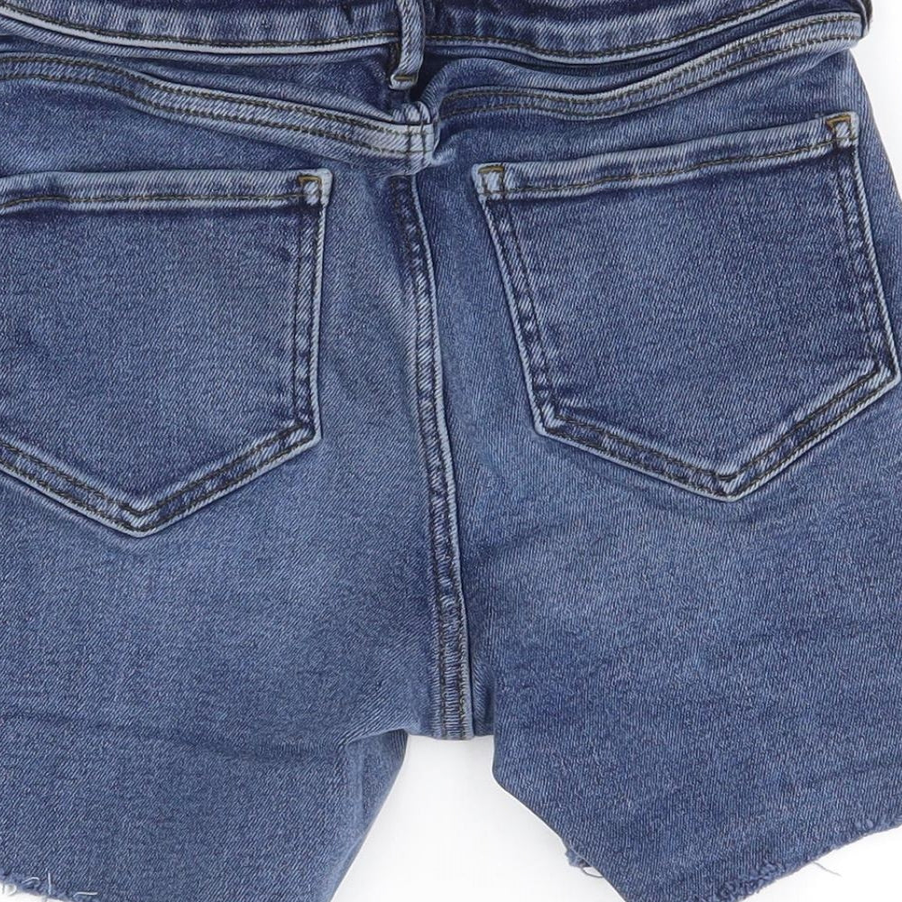 F&F Womens Blue Bermuda Shorts Size 10