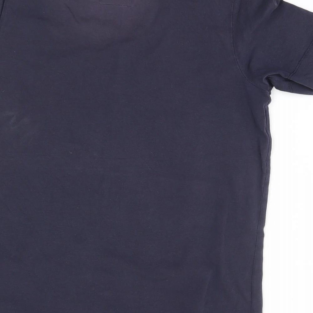 Bianca Womens Blue Basic T-Shirt Size 12