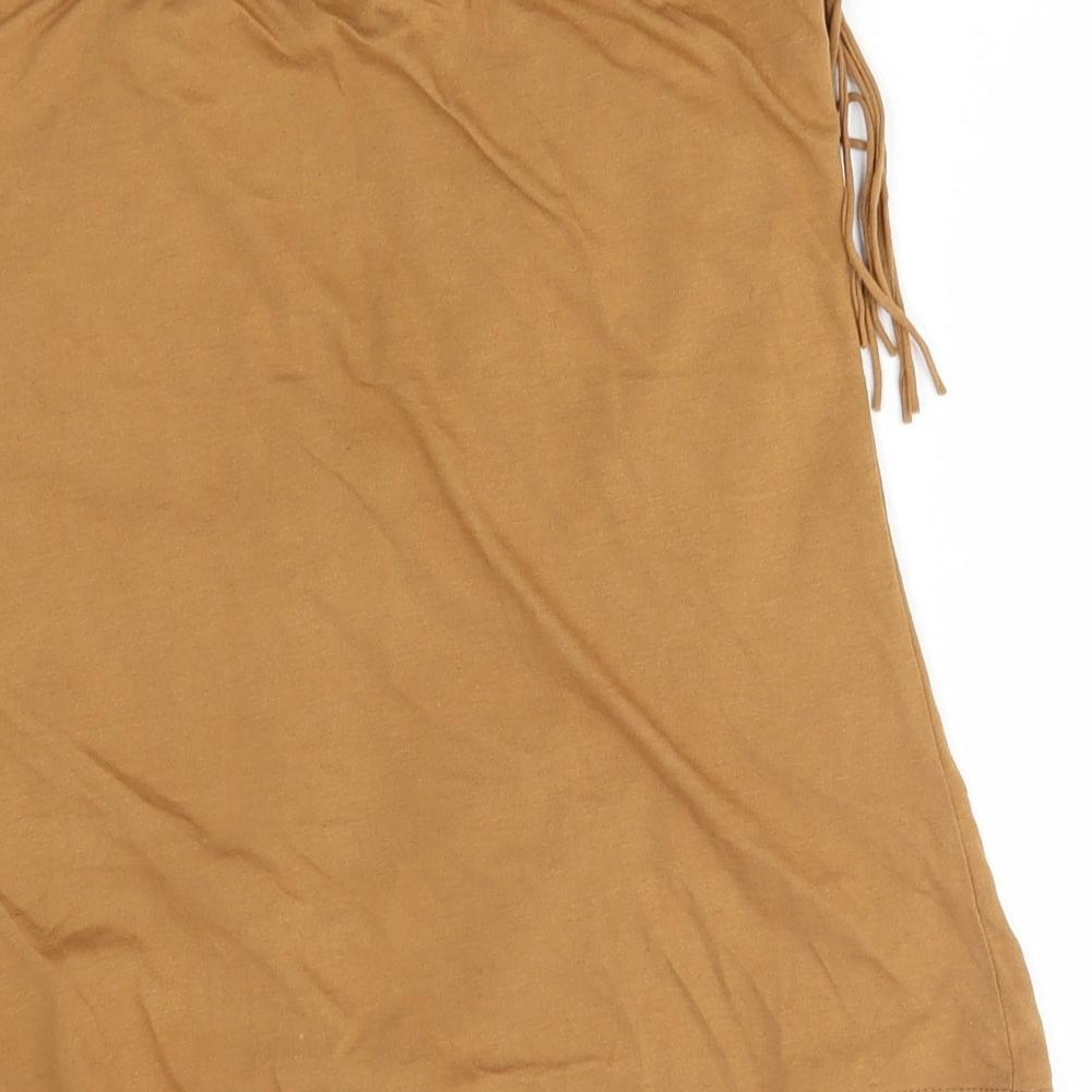 New Look Womens Brown Basic Tank Size 12