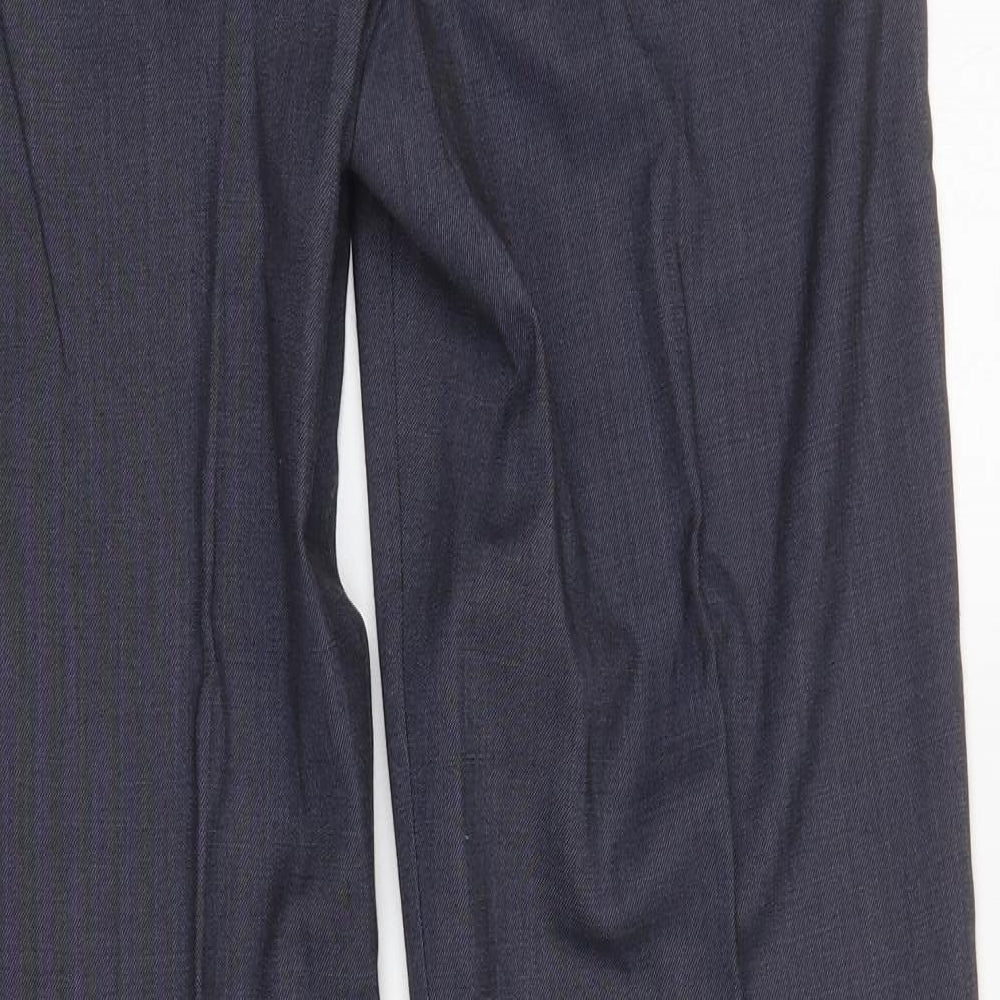 Marks & Spencer Womens Grey Trousers Size 8 L30 in