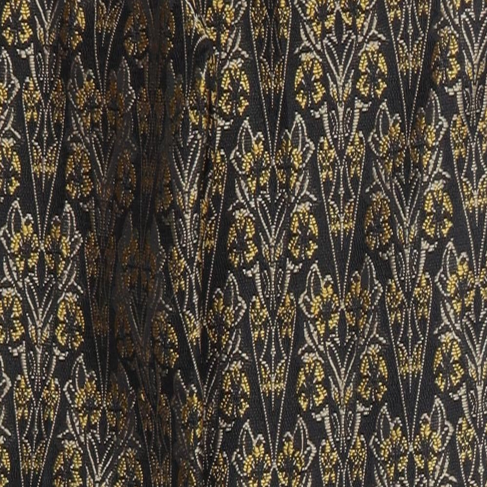 MNG Womens Yellow Fair Isle Trousers Size 8 L26 in