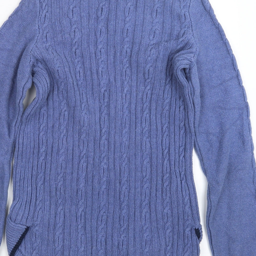 Cambridge Womens Blue Knit Pullover Jumper Size M