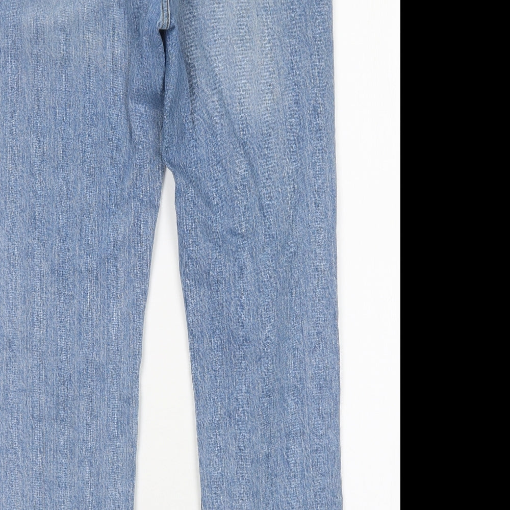 ASOS Womens Blue Denim Straight Jeans Size 26 in L26 in