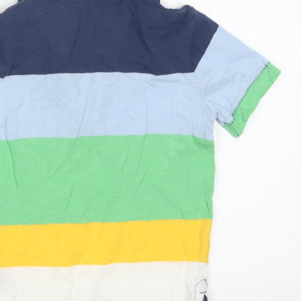 Gap Boys Blue Striped Basic Polo Size 12-18 Months