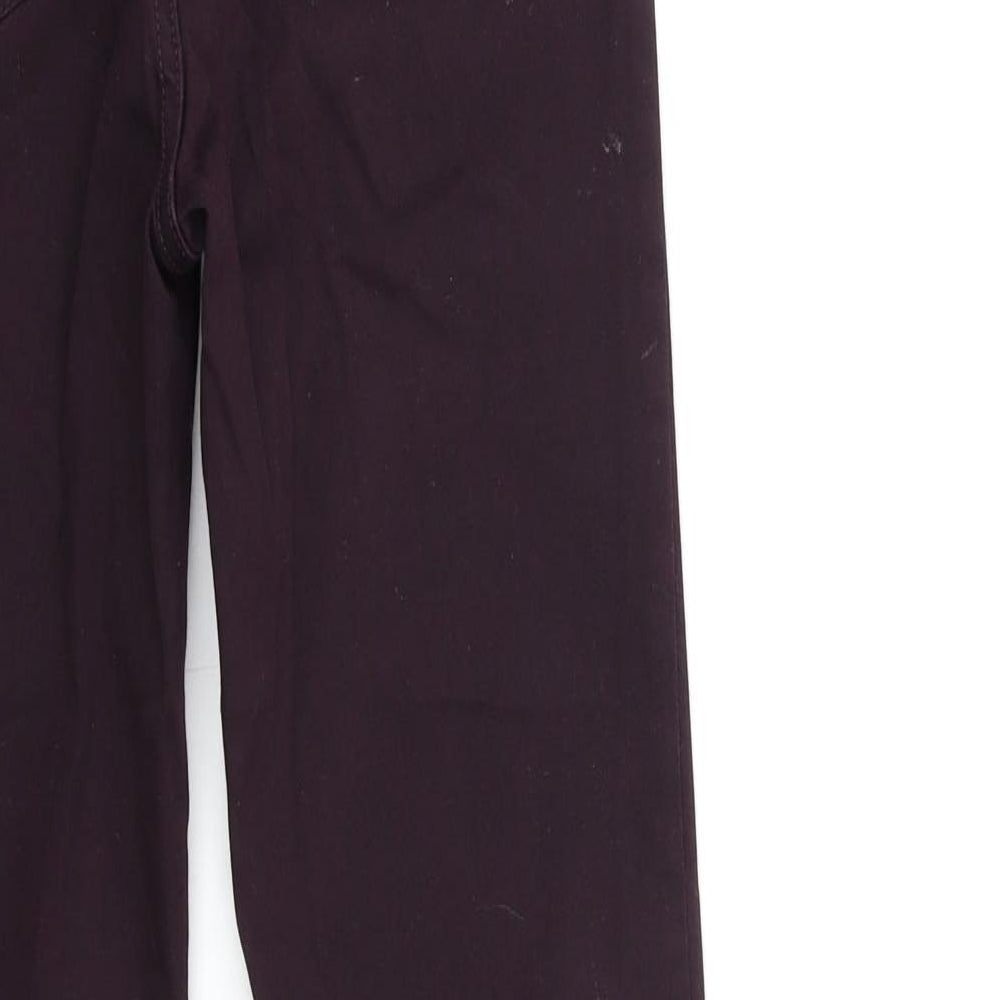 Marks & Spencer Womens Red Denim Skinny Jeans Size 8 L30 in
