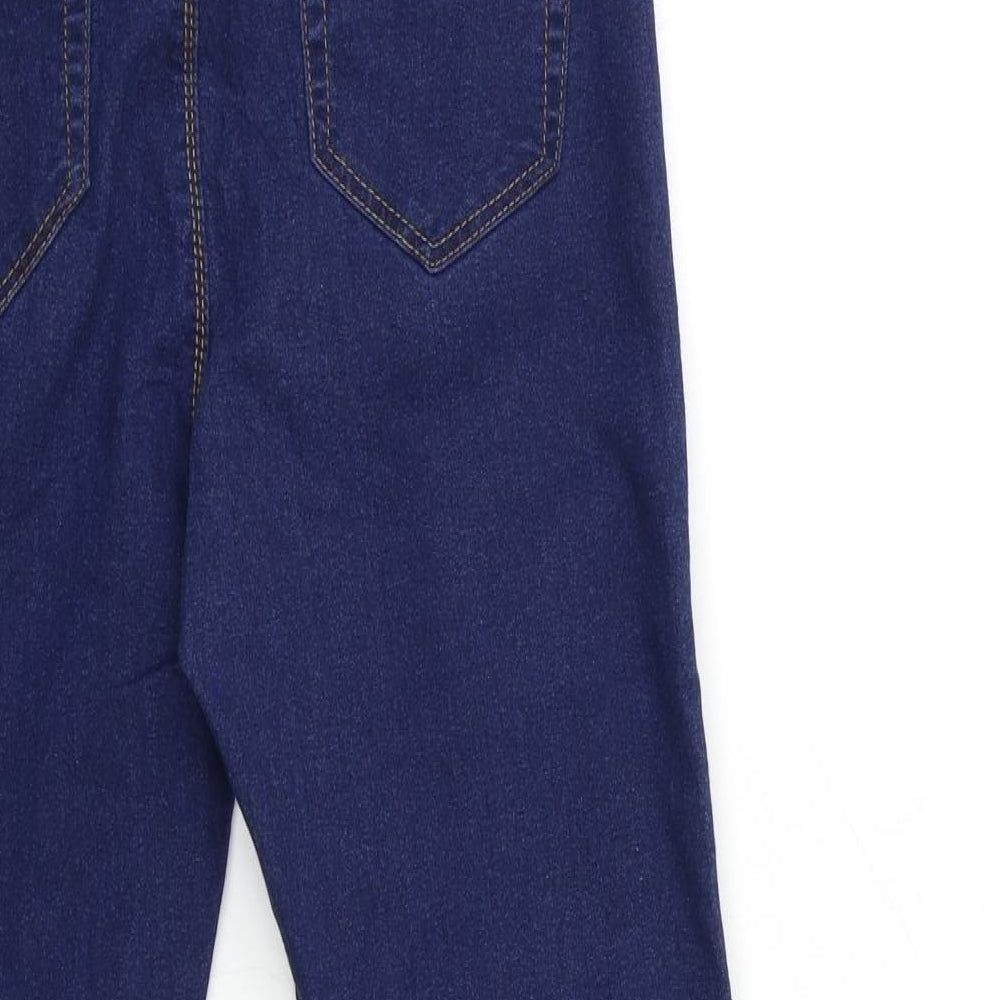 Denim & Co. Womens Blue Denim Skinny Jeans Size 12 L27 in